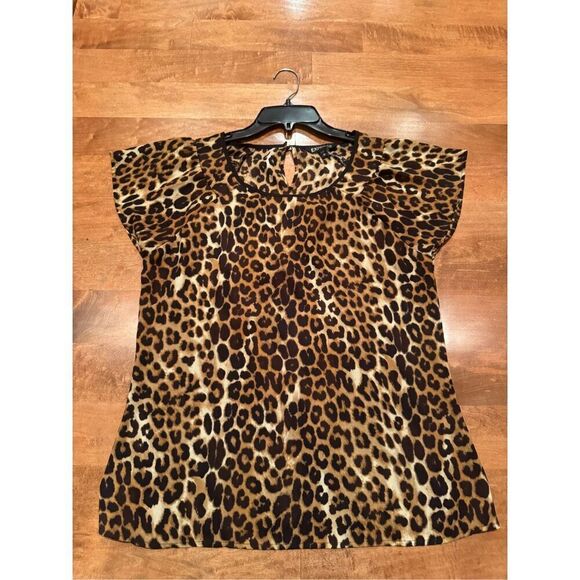 Women’s express leopard print blouse - Picture 1 of 3